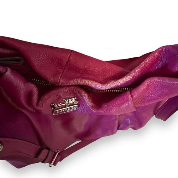 Coach Madison Isabelle Leather Satchel Purse - Picture 6 of 8